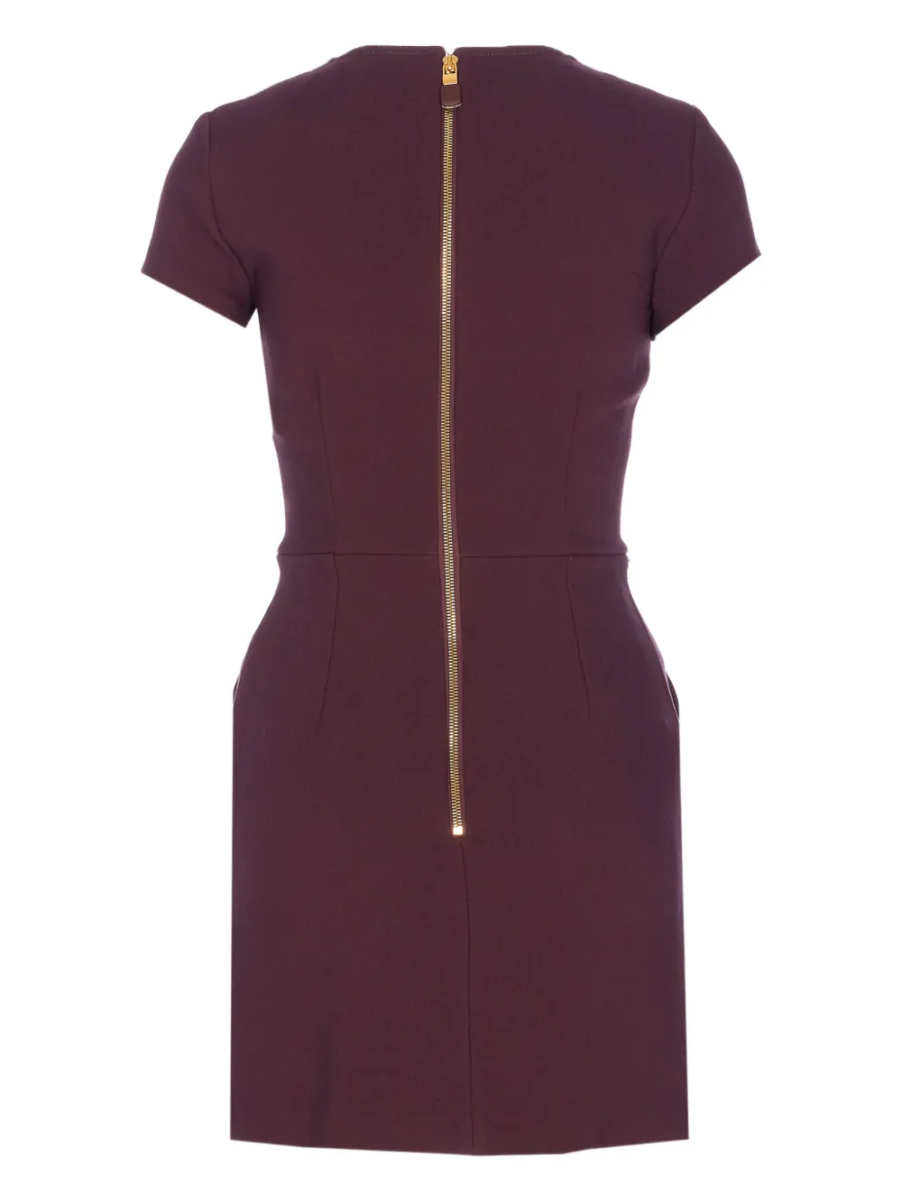 Elisabetta Franchi double-layer crepe mini dress - Rood