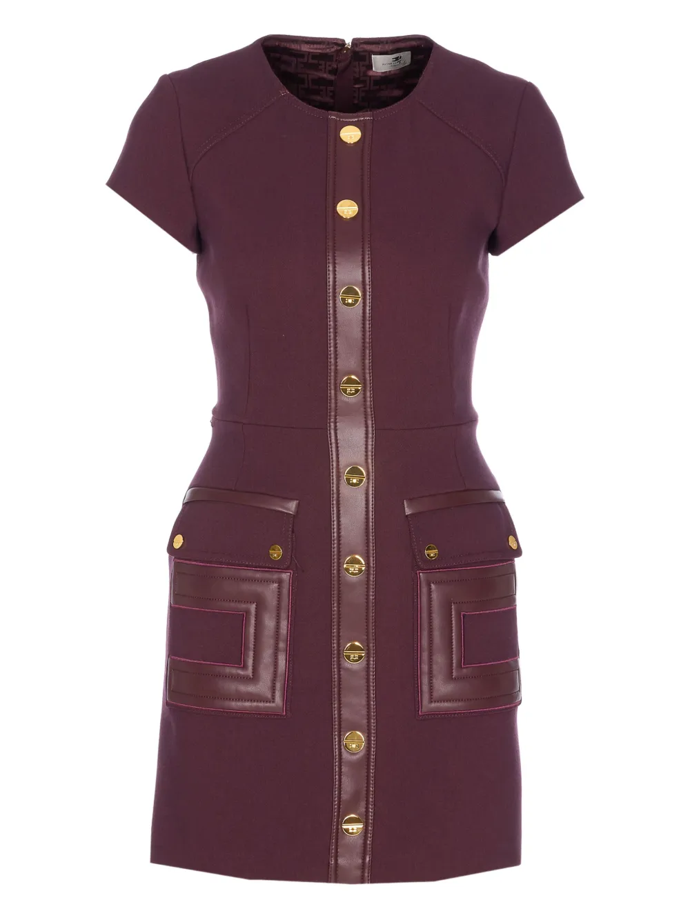Elisabetta Franchi double-layer crepe mini dress | Red | Image 1