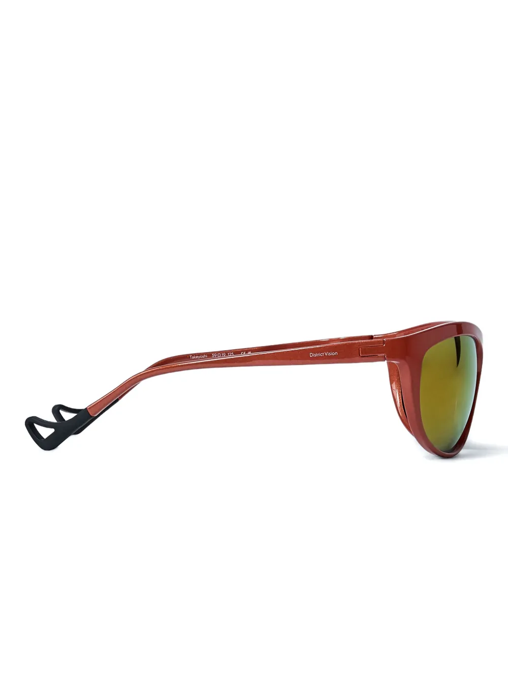 District Vision Zonnebril met rechthoekig montuur Rood