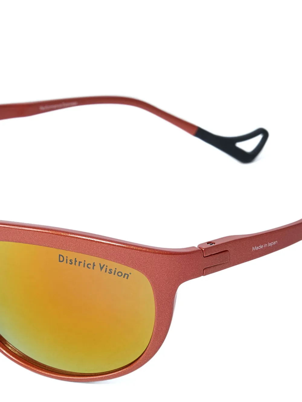 District Vision Zonnebril met rechthoekig montuur Rood
