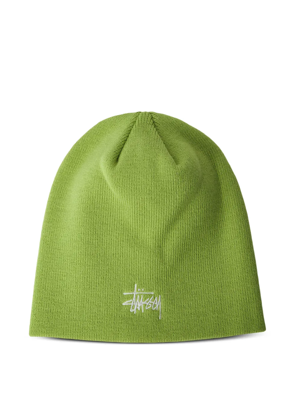 Stüssy logo-embroidered beanie - Verde