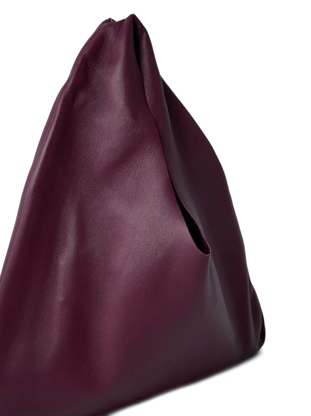 The Row Small Bindle Leather Tote Bag In Red