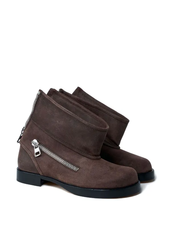 JW Anderson Suede Ankle Boots | Brown | FARFETCH OM