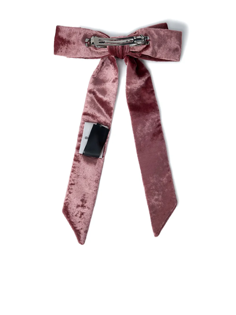 Vivienne Westwood Bow-shaped Orb-logo Hair Clip In Burgundy