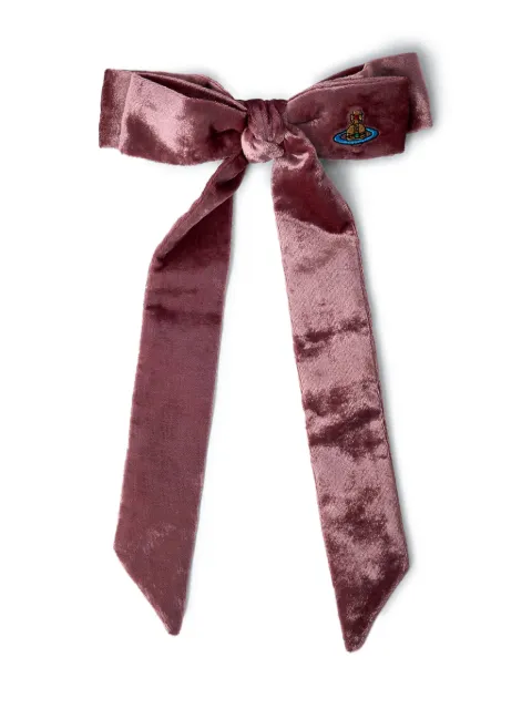 Vivienne Westwood bow-shaped Orb-logo hair clip