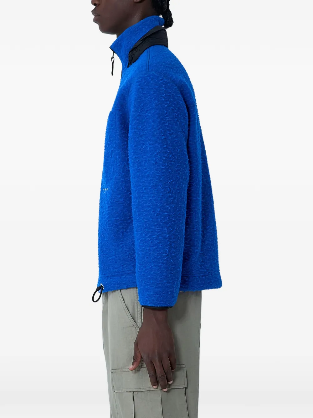 Stone Island Gebreide sweater met logo - Blauw