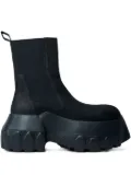 Rick Owens elasticated-panelled boots - Black