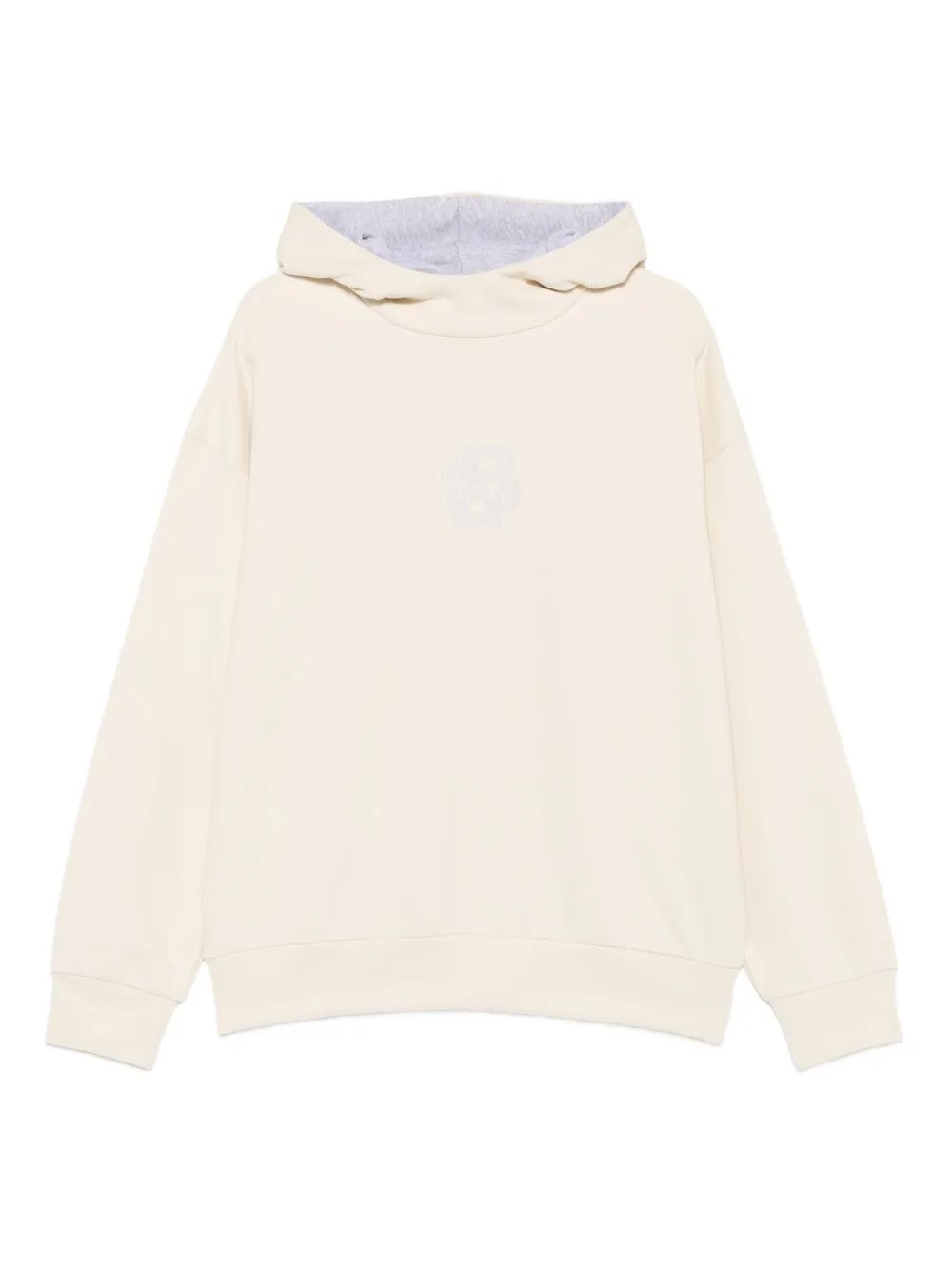 BOSS floral-embroidered hoodie | Neutrals | Image 1