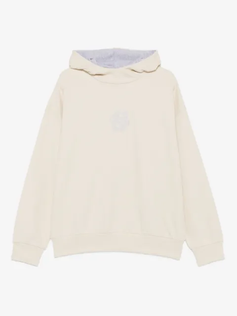 BOSS floral-embroidered hoodie