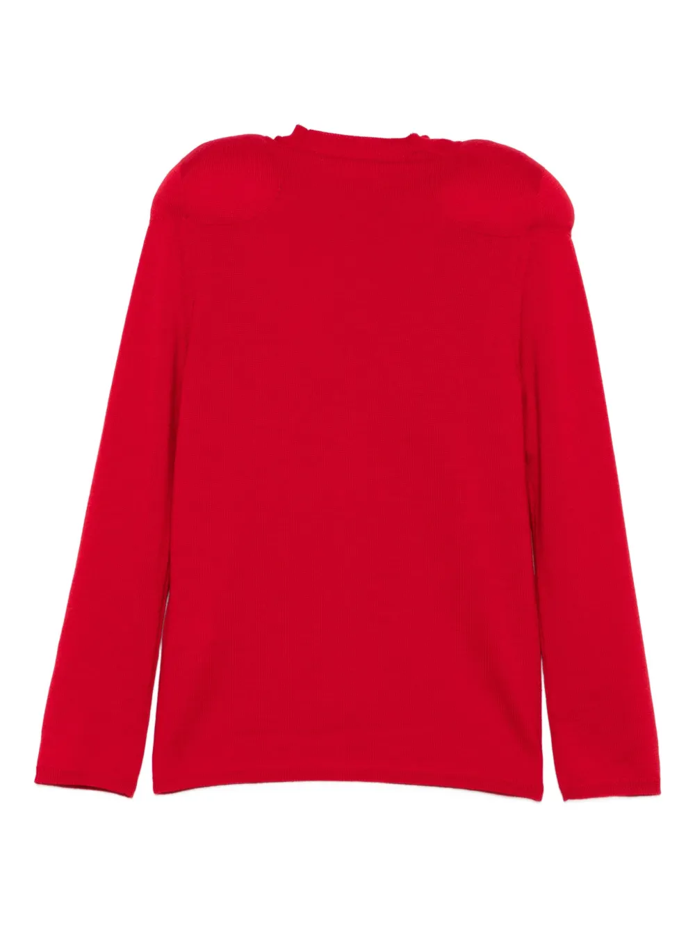 Comme Des Garçons Long Sleeve Sweater In Red