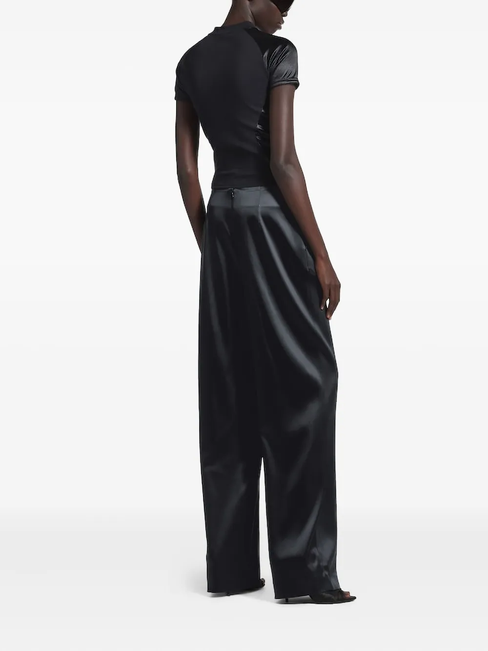 Balenciaga Satijnen broek Zwart