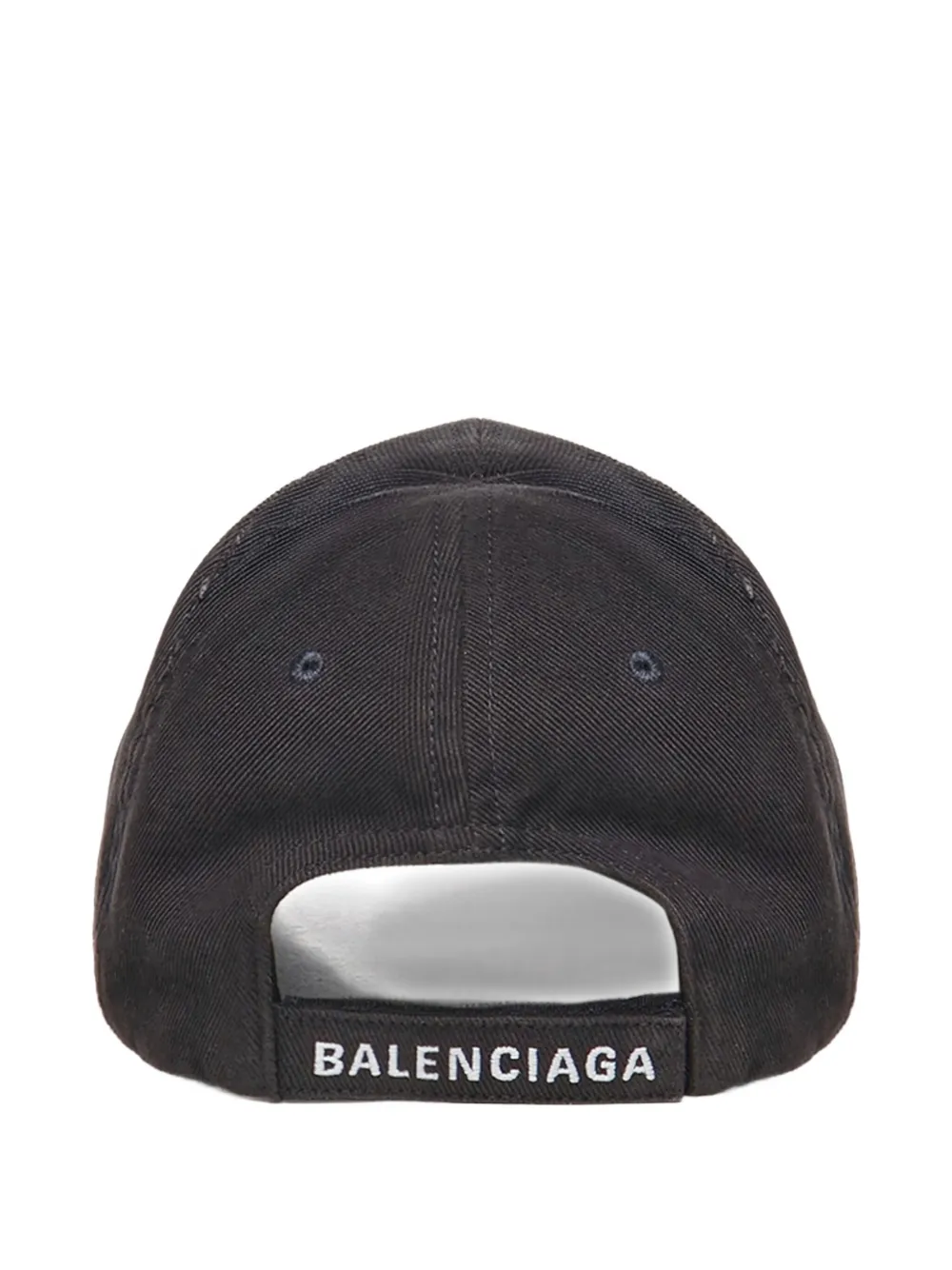 Balenciaga Honkbalpet met geborduurd logo - Zwart