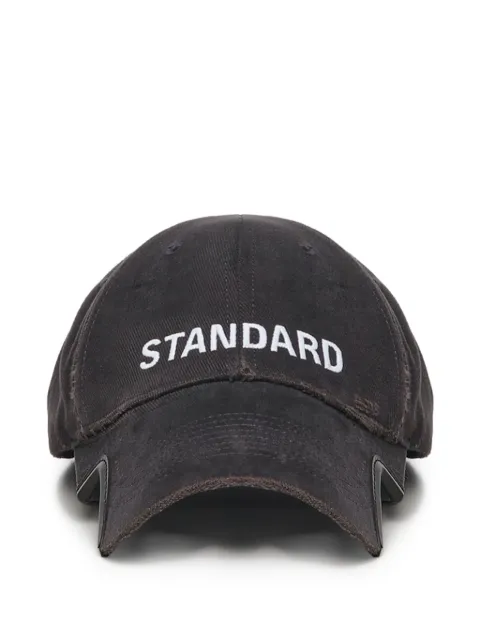 Balenciaga 로고 자수 베이스볼 캡 모자