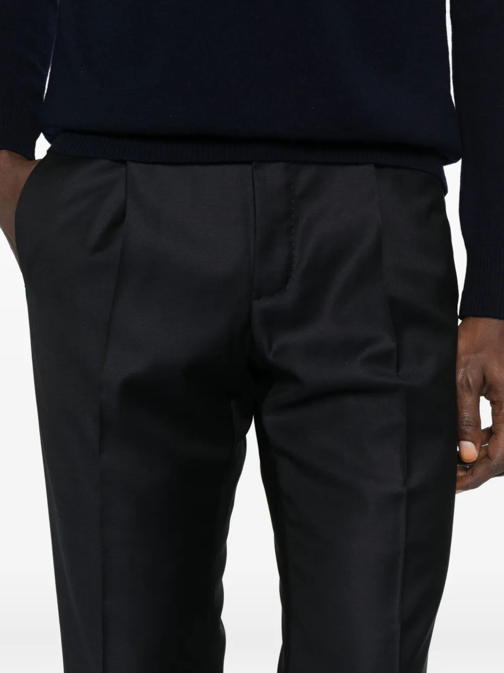 Incotex Straight-leg Trousers In Black