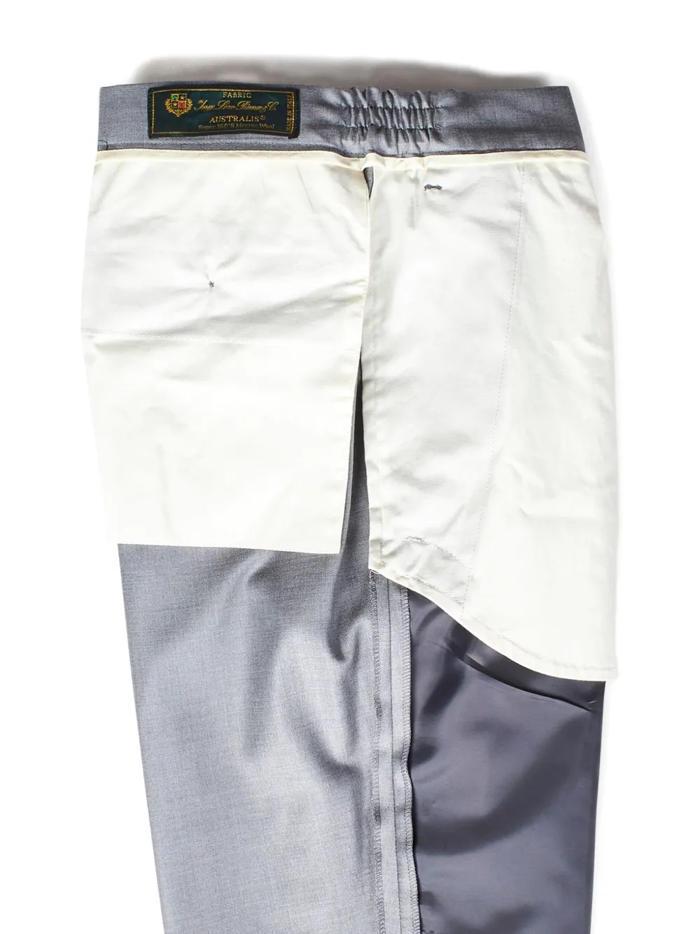 Franzese Collection Tailored Grey Trousers With Subtle Pleat In Gray