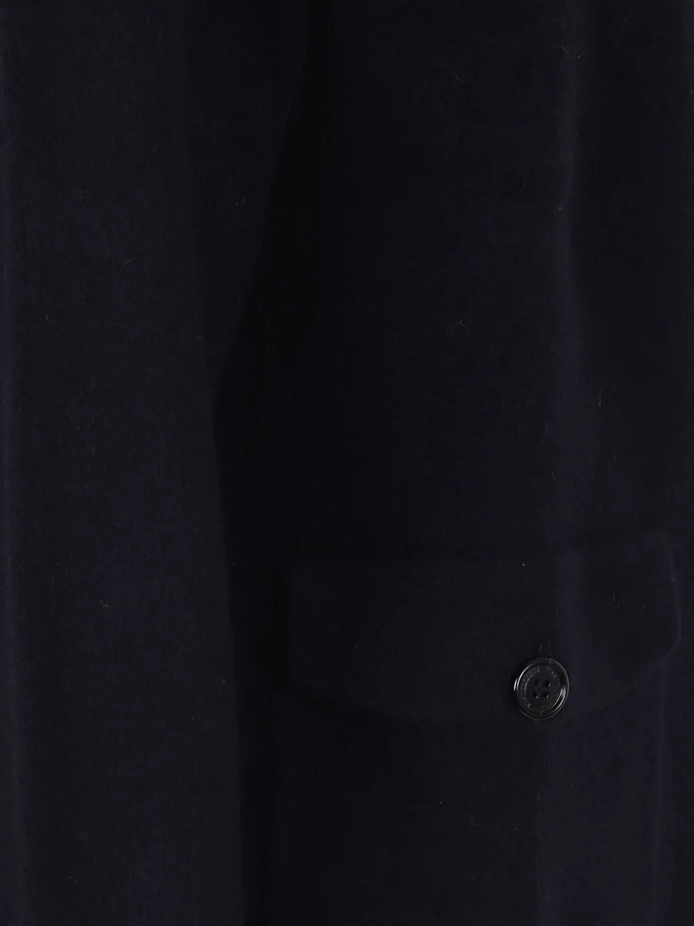 Ballantyne Textured Wool Cardigan With Stand-up Collar In Black