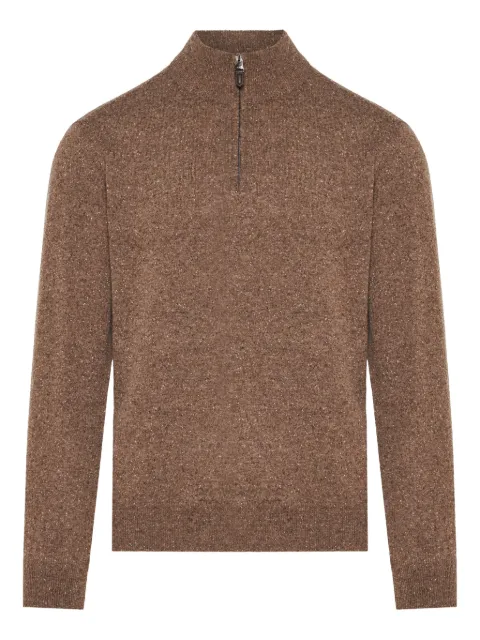 Canali zip-up polo shirt