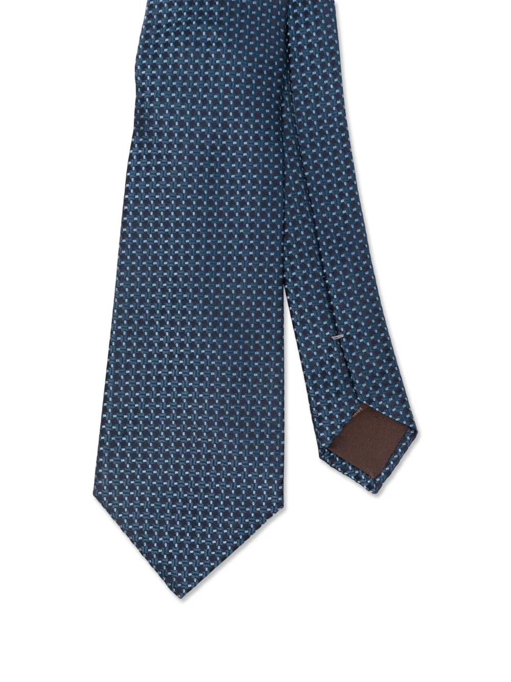 Canali Stropdas met patroon Blauw