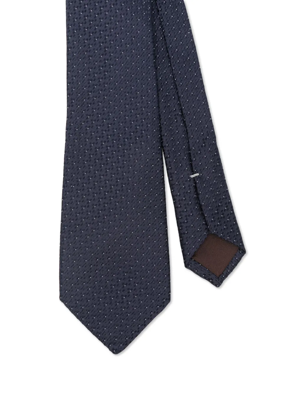 Canali Stropdas met stippen Blauw