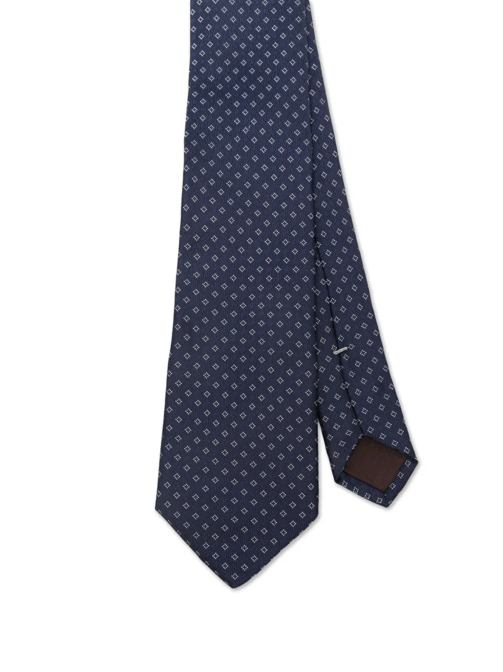 Canali Stropdas met patroon Blauw