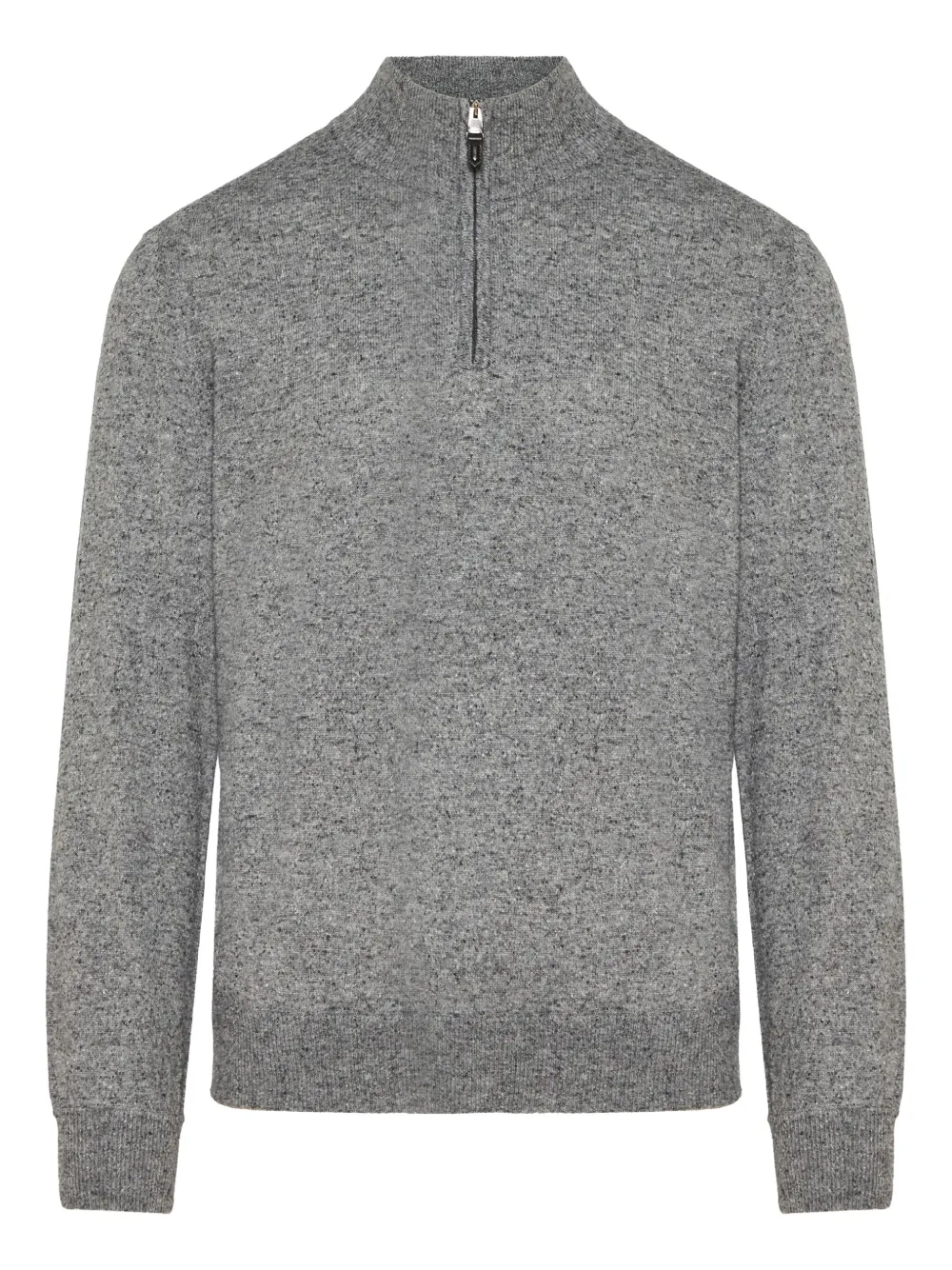 Canali half-zip polo shirt | Grey | Image 1