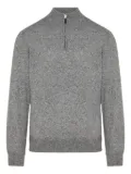Canali half-zip polo shirt - Grey