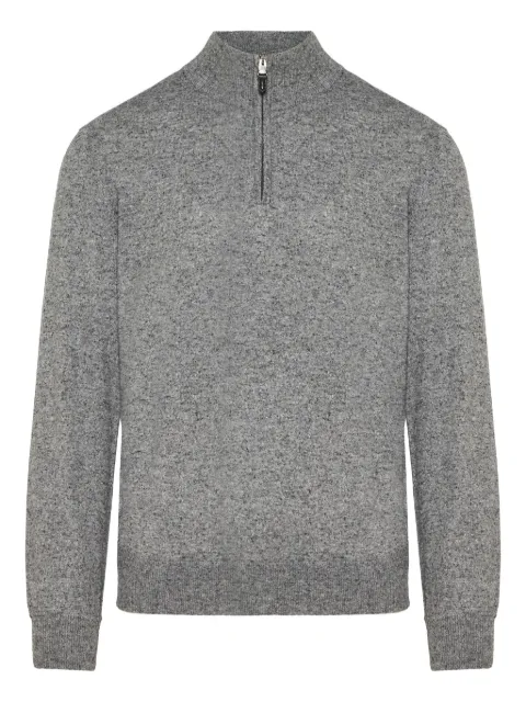 Canali half-zip polo shirt