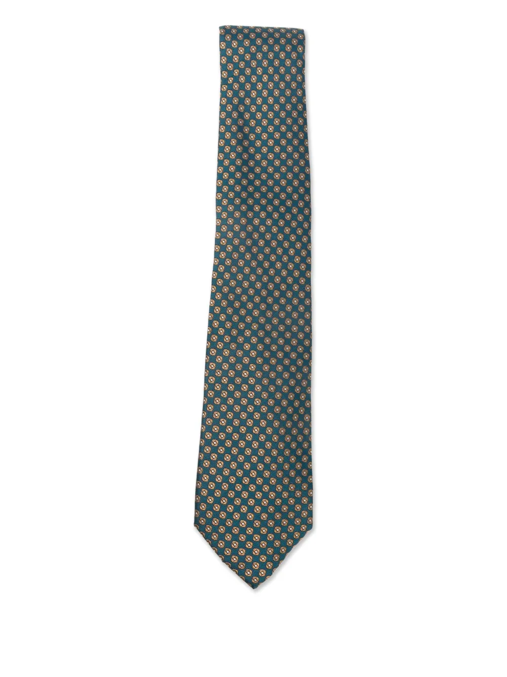 Canali patterned tie | Green | Image 1