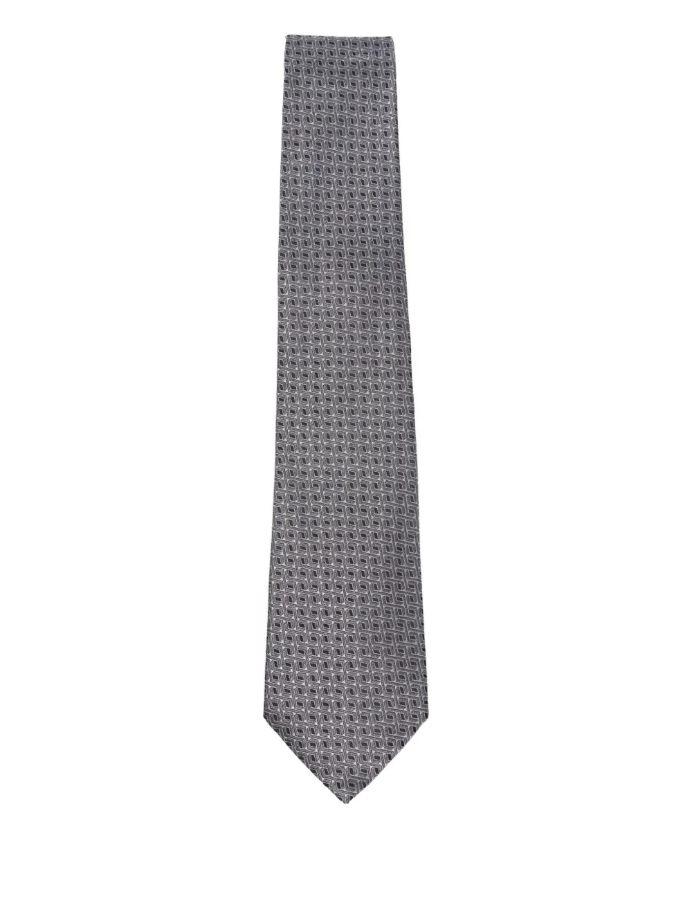 Canali patterned tie | Grey | Image 1