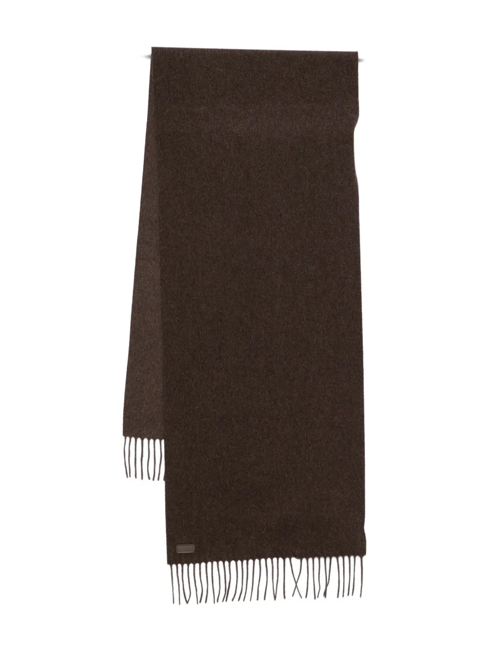 Canali fringed scarf - Marrone