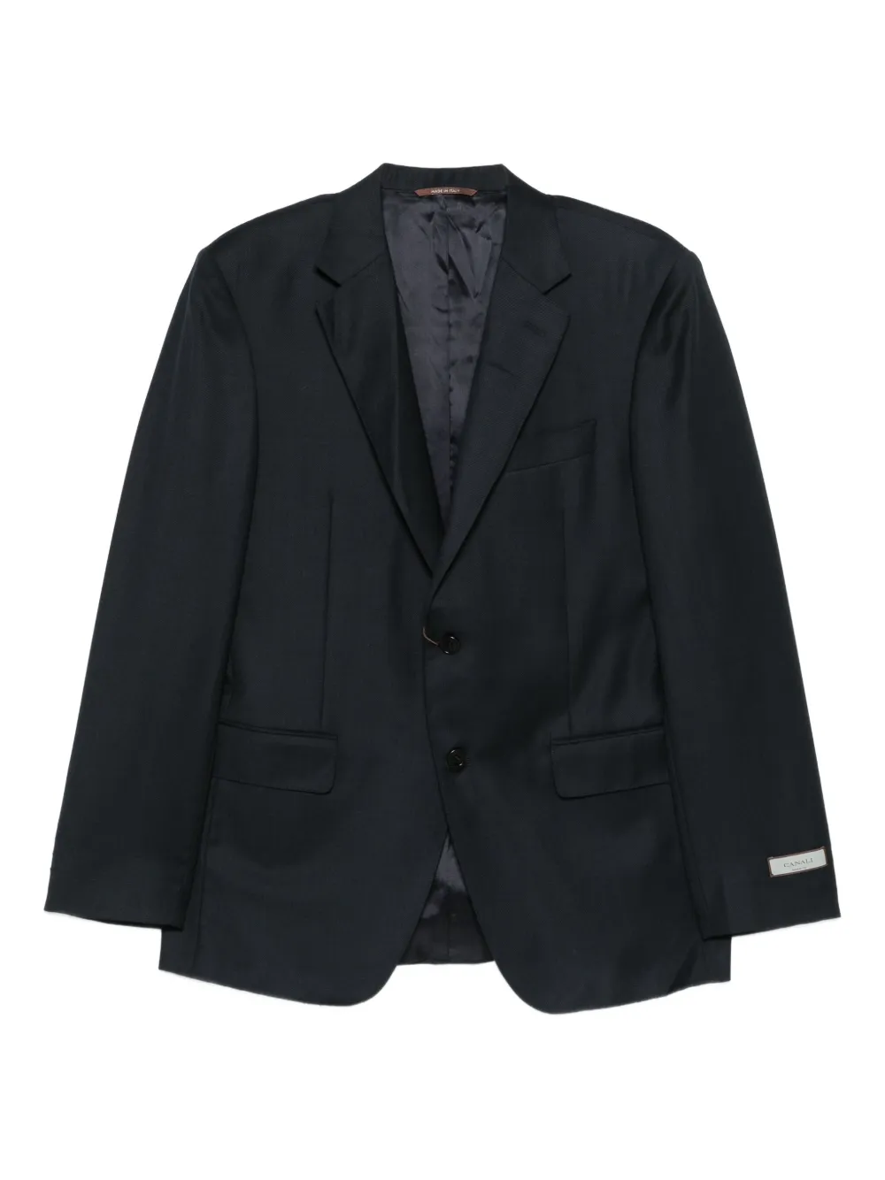 Canali notched-lapel single-breasted suit | Black | Image 1