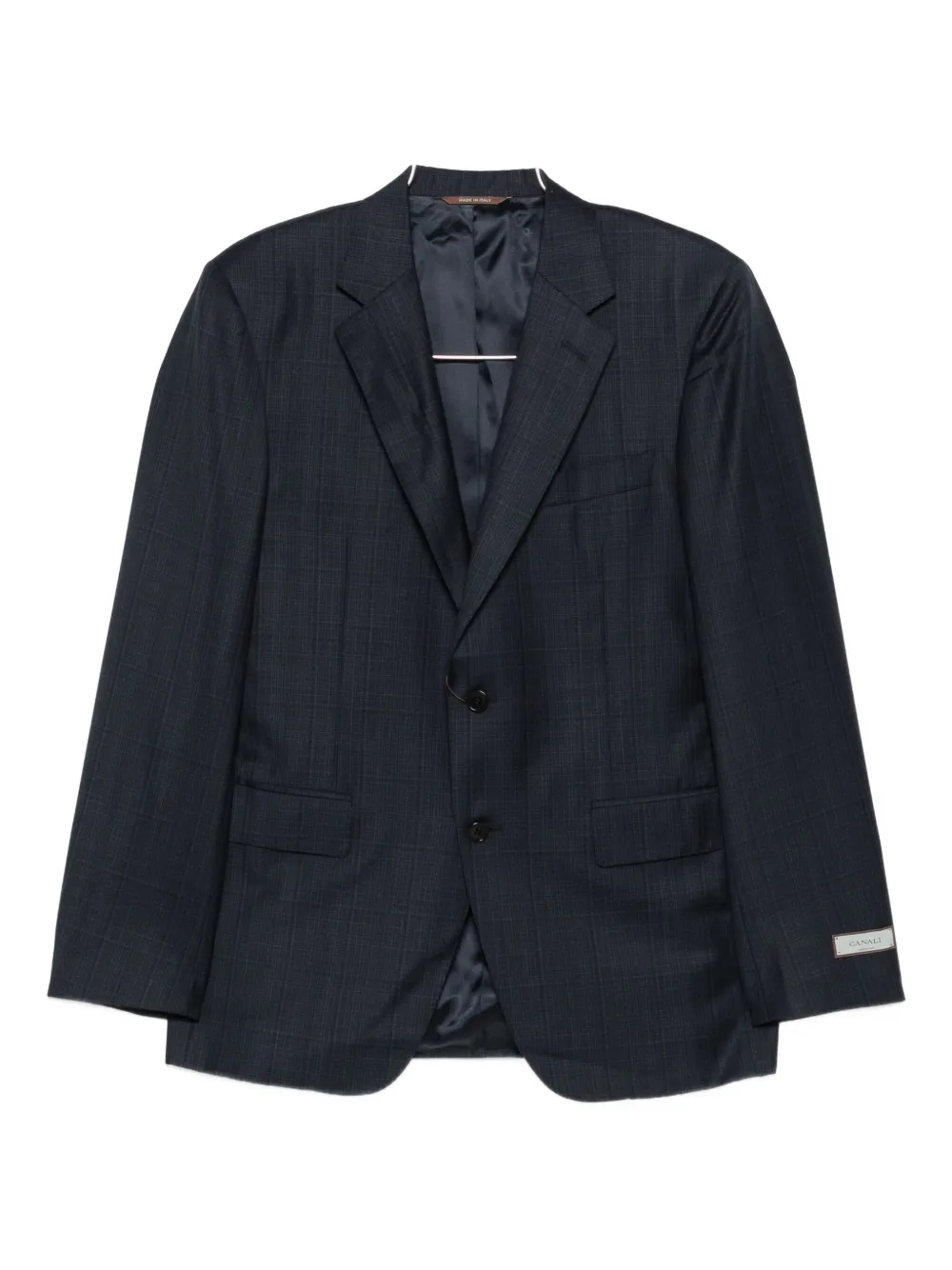 Canali plaid wool suit - Nero