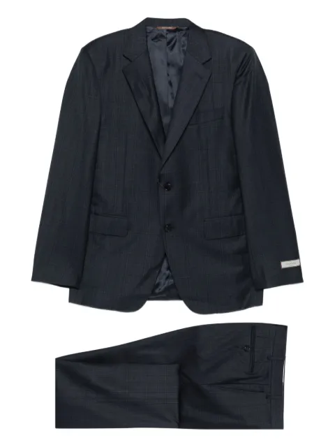 Canali チェック スーツ