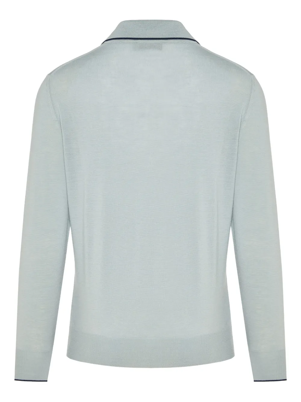 Canali long sleeve polo shirt - Blauw