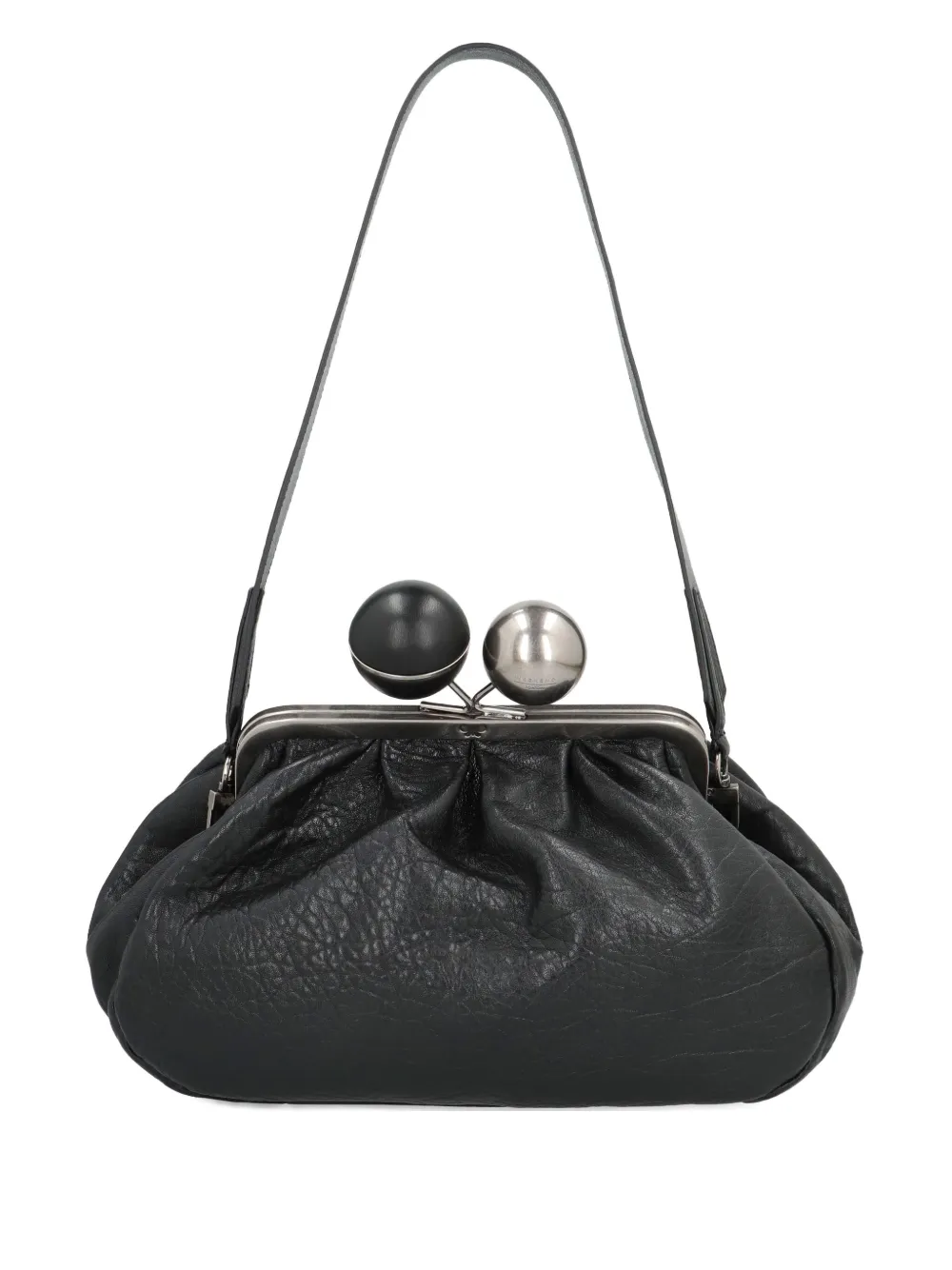Weekend Max Mara Ball-embellished Frame Clutch Bag In Black
