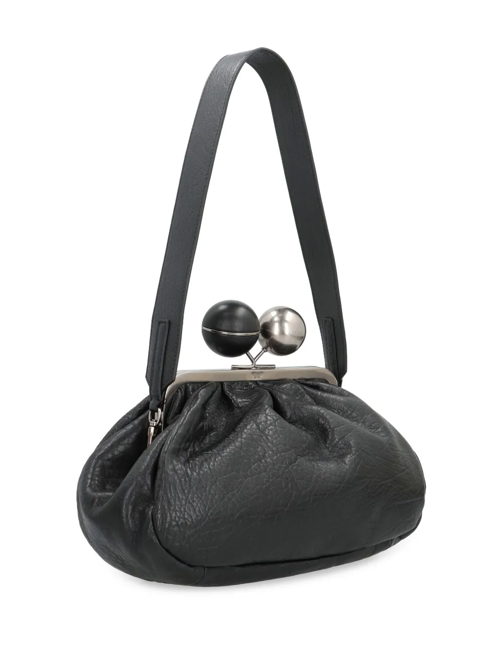Weekend Max Mara Ball-embellished Frame Clutch Bag In Black