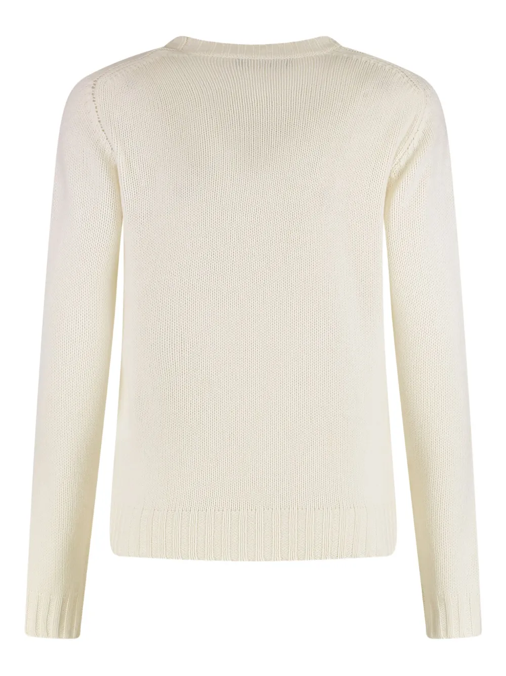 Fabiana Filippi Wool-blend Crew-neck Sweater In Neutral