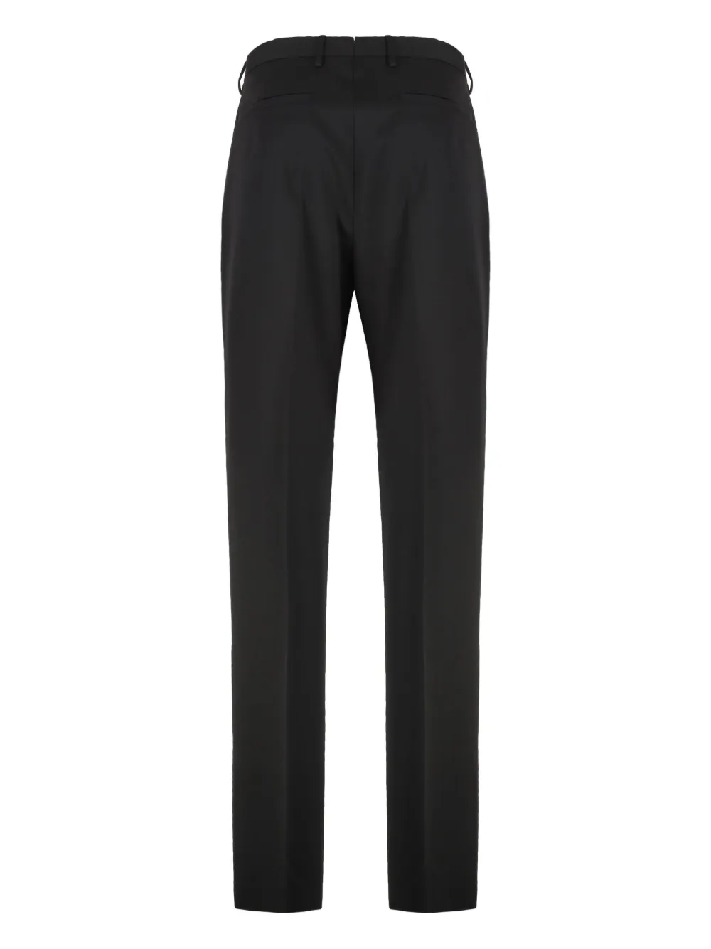 Slowear pleated cotton trousers - Zwart