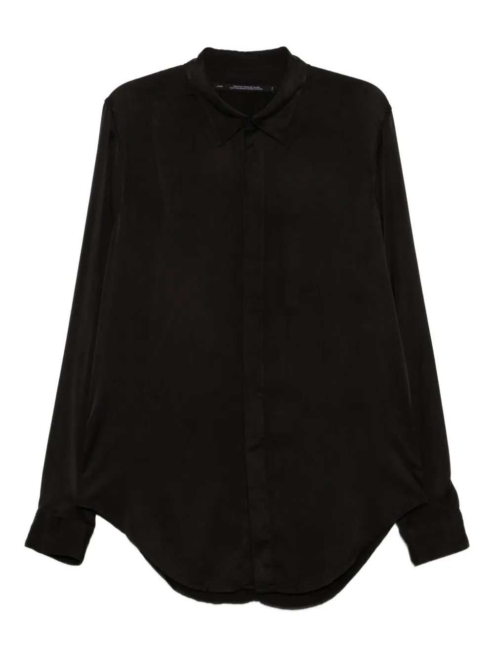 Julius camisa con dobladillo redondeado | negro | Image 1