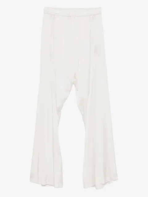 Julius pintuck-detail trousers