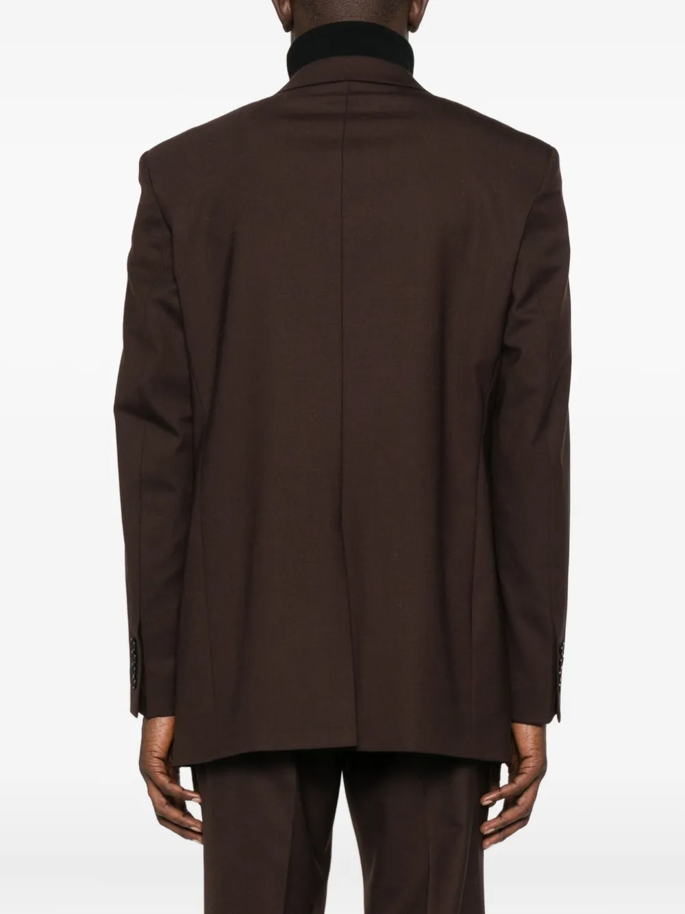 Sunflower Three-button Notch-lapel Jacket In Brown