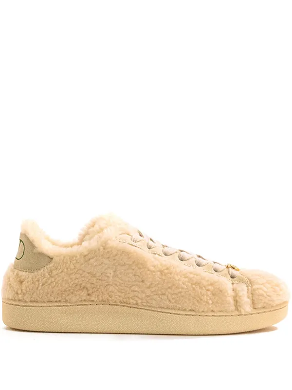 Valentino Garavani Royco Vlogo Lace-up Sneakers in Neutrals