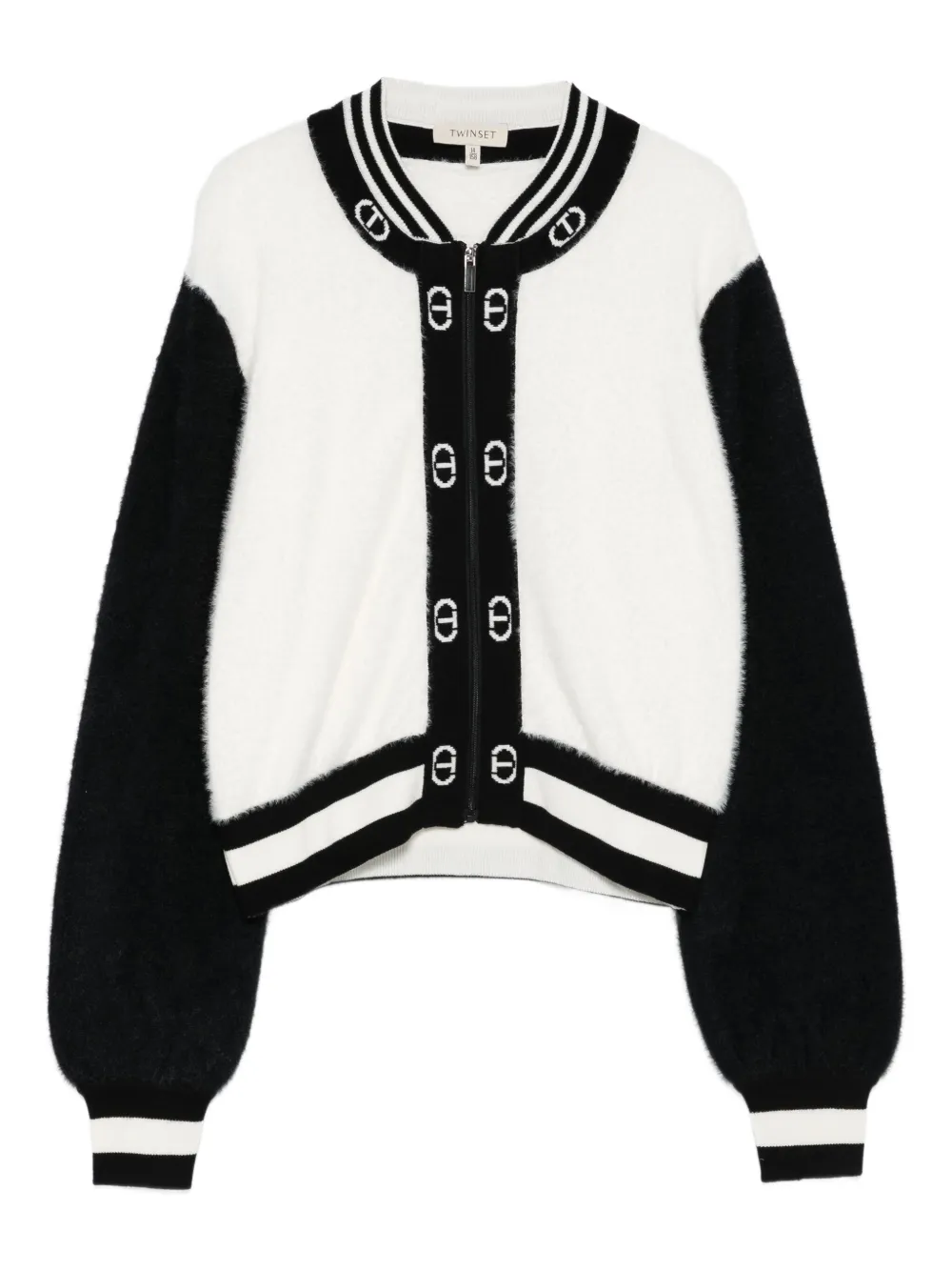 TWINSET Kids drop-shoulder cardigan | White | Image 1