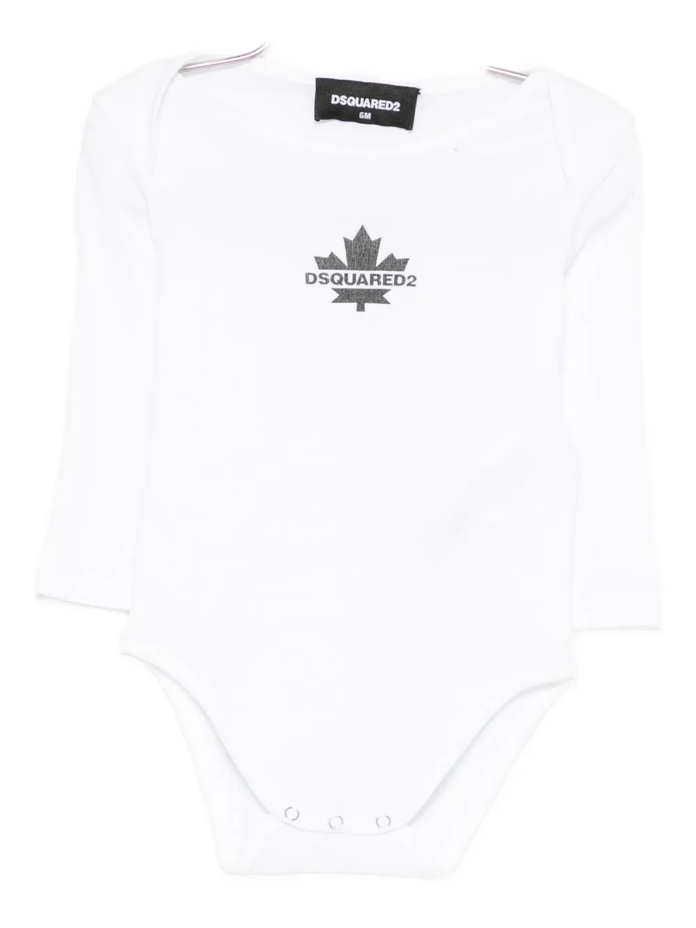 DSQUARED2 KIDS long-sleeved cotton body - ホワイト DSQUARED2 KIDS long-sleeved cotton body - ホワイト