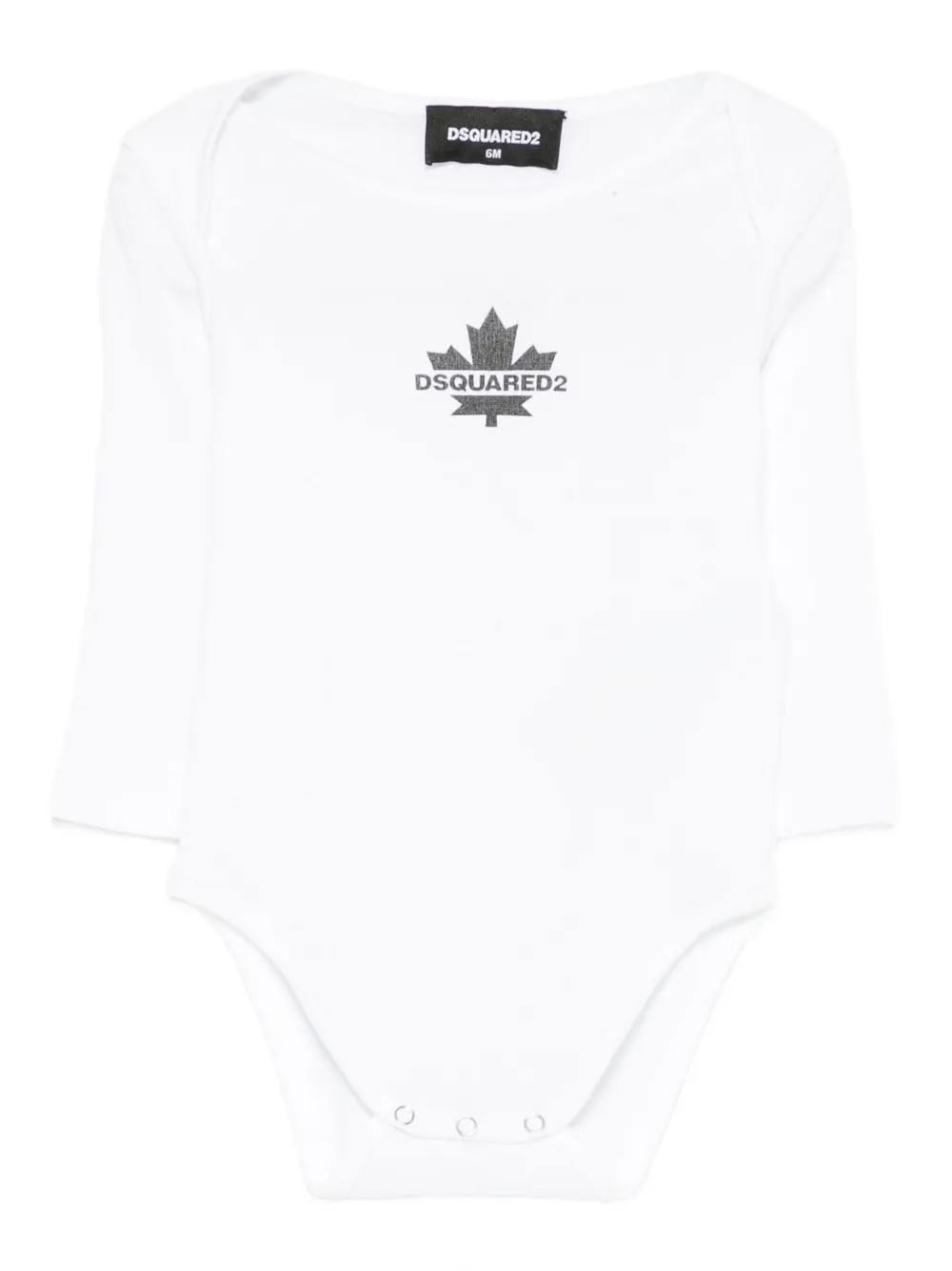 DSQUARED2 KIDS long-sleeved cotton body - Bianco