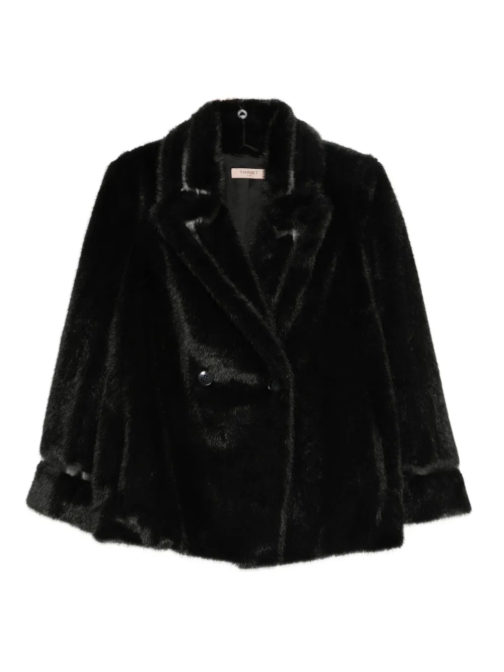 TWINSET double-breasted coat | Black | Image 1