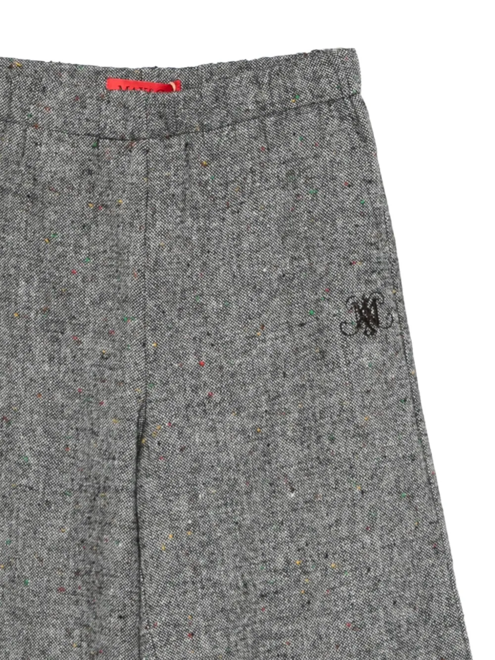 MAX&Co. Kids Broek met geborduurd logo Grijs