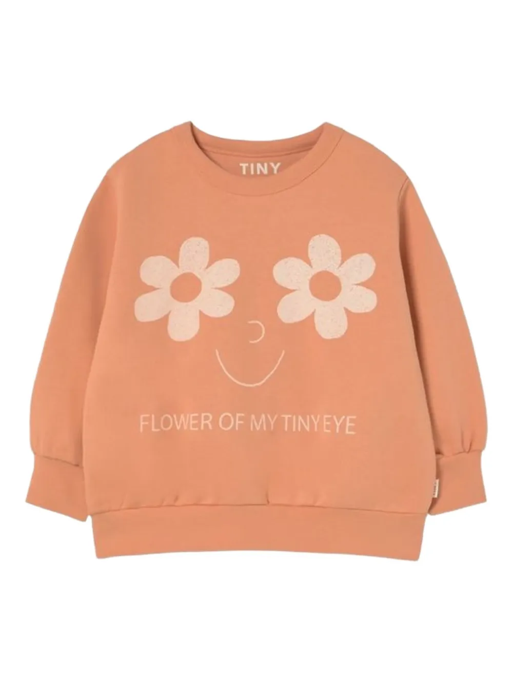 Tiny Cottons flower-print sweatshirt | Orange | Image 1