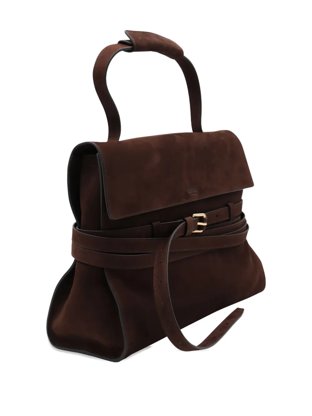 Moschino Shopper met gesp Bruin