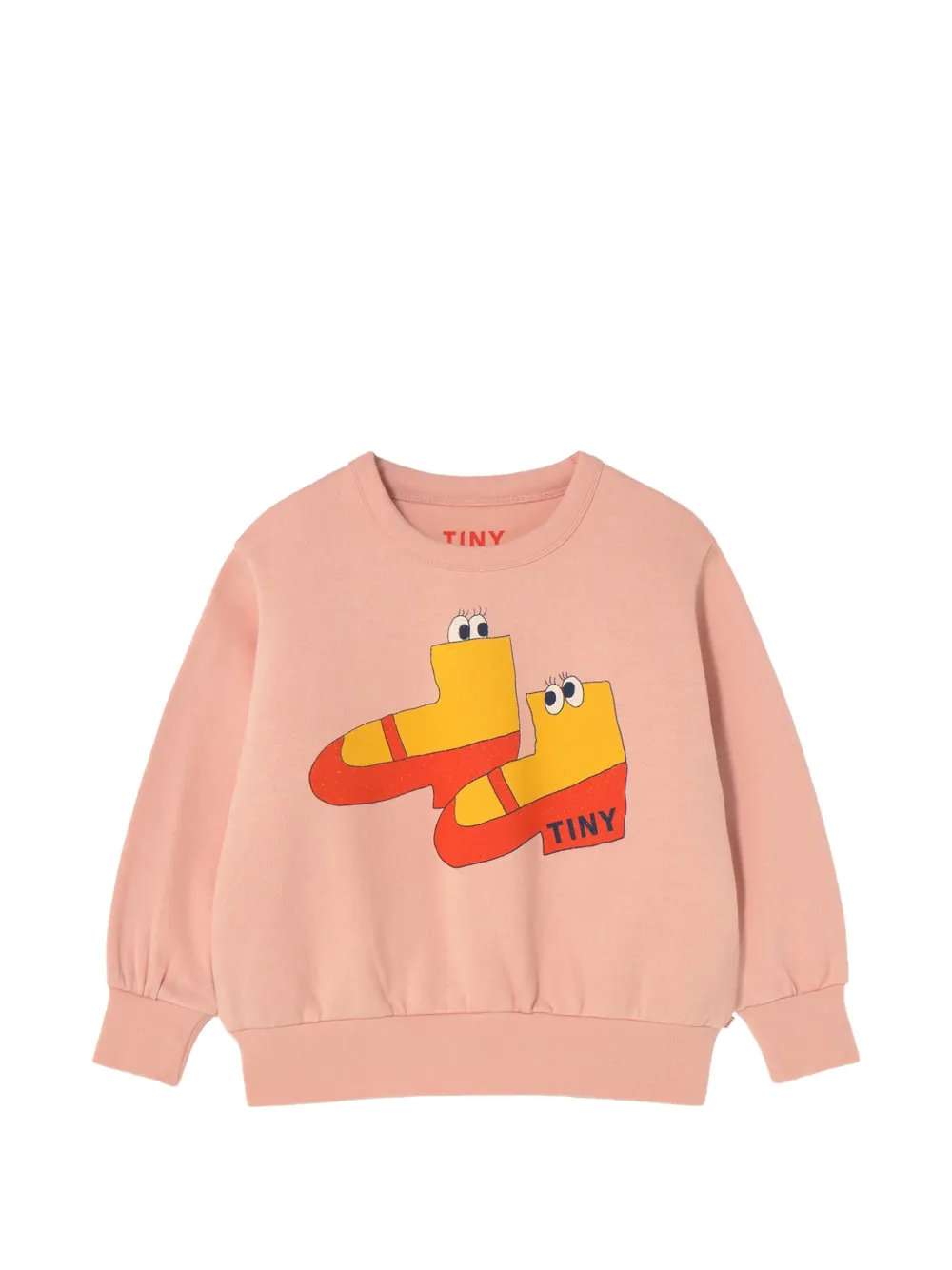 Tiny Cottons graphic crew-neck top - Rosa
